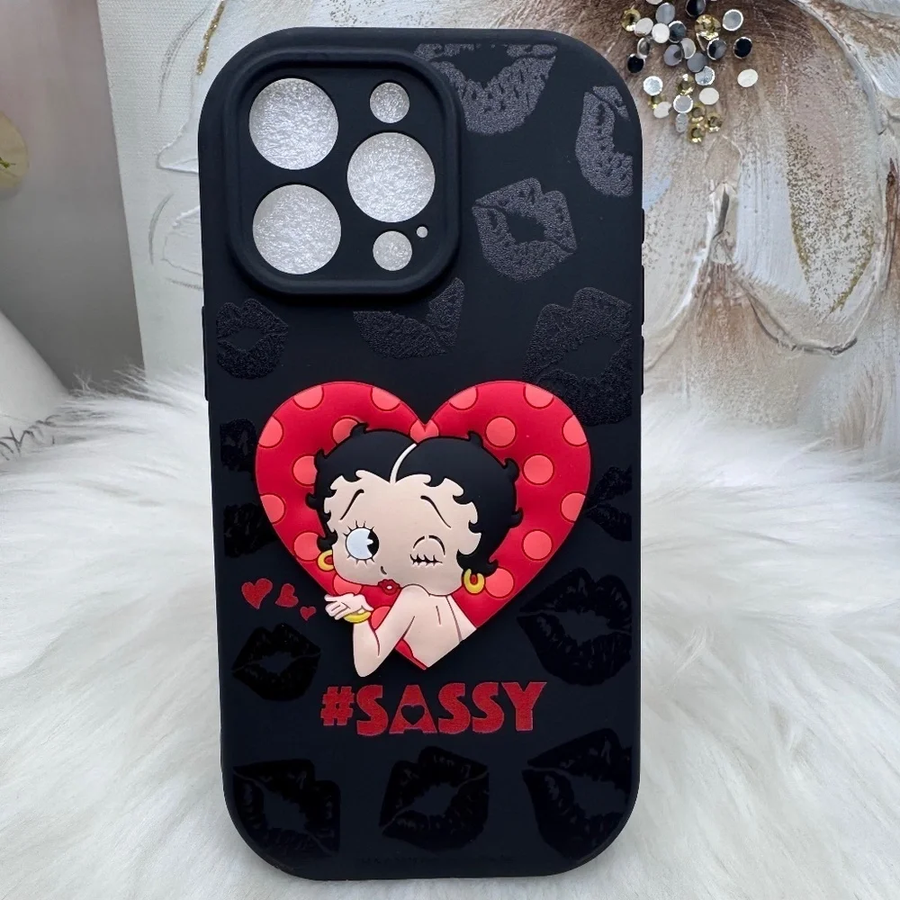 Sassy Betty Boop Black and Red Phone Case